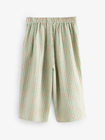 Брюки широкие для девочки Next E49-516, Бежевый, Зеленый