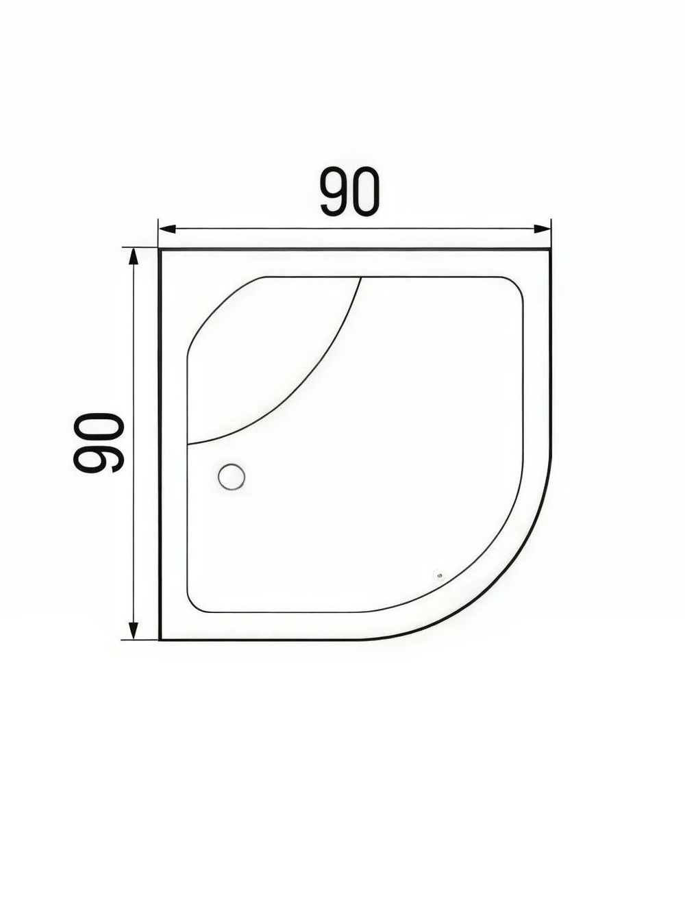 Душевая кабина RIVER  NARA LIGHT 90/44 MT 90х90 см,  матовое стекло, поддон высокий, крыша