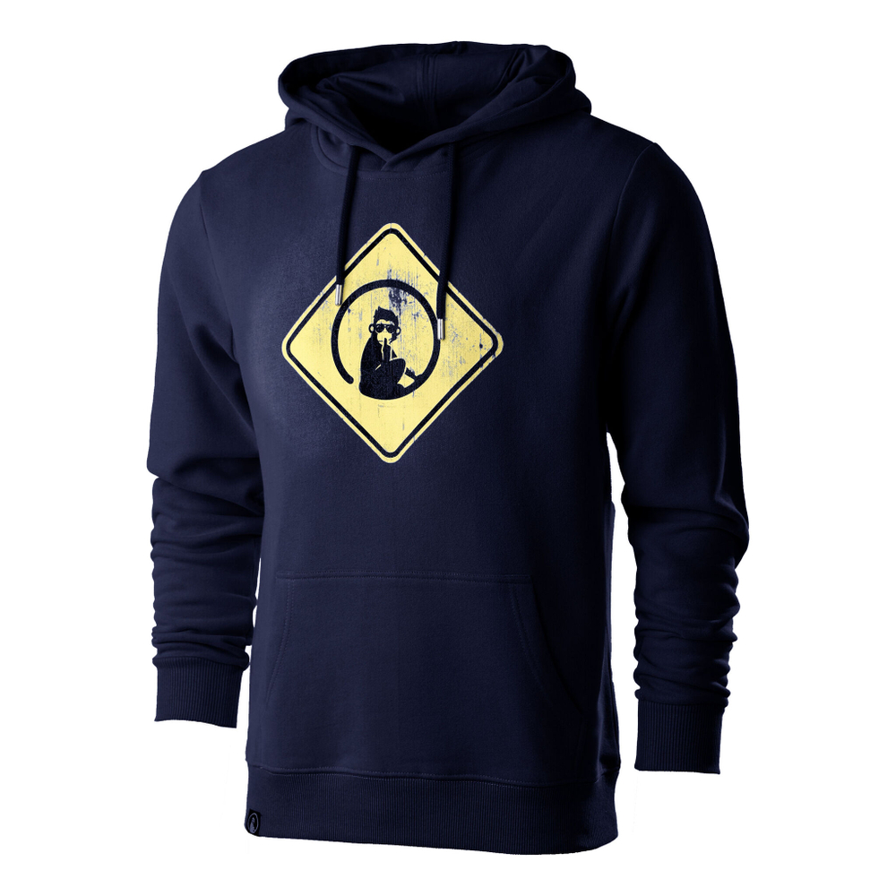 Мужская кофта теннисная Quiet Please Australia Road Sign Hoody Men - Dark Blue, Yellow