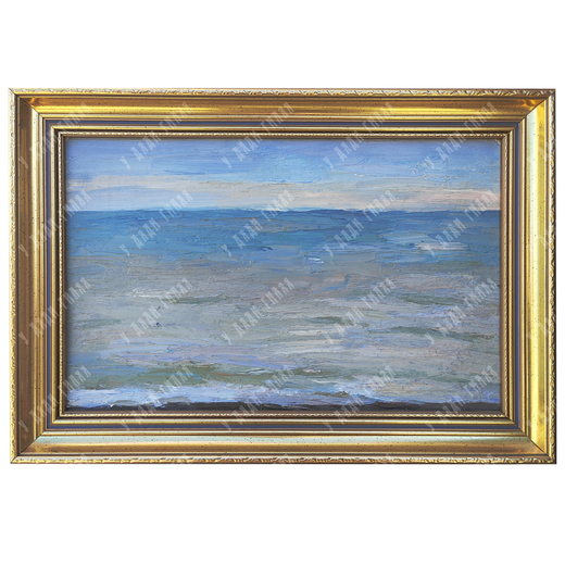 Динес Ю. С. Море. Кавказ. Картон, масло. 1954