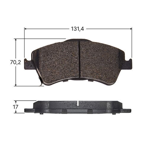 Колодки тормозные дисковые Avantech передние (противоскрипная пластина в компл.) AV820