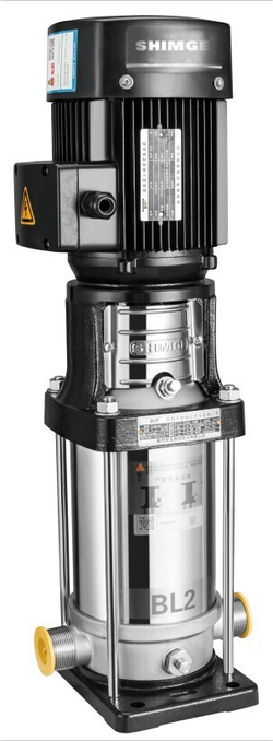 BLT Вертикальный многоступенчатый центробежный насос из чугуна, DN100 (до +120°С) для воды