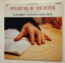 Винтажная виниловая пластинка LP Schubert Шуберт, Святослав Рихтер Сонаты Nos. 9, 11 Tokyo Recital 1979 (Japan 1981)