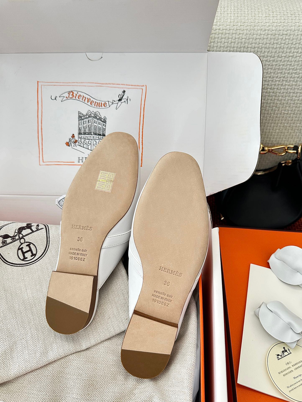 Сабо из натуральной кожи