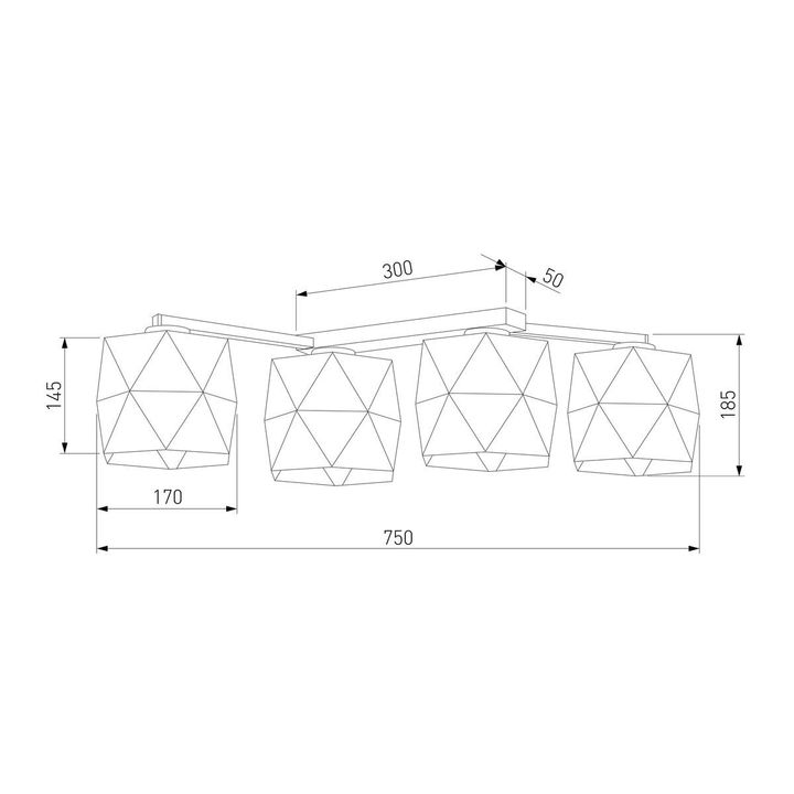 Потолочная люстра TK Lighting 3249 Siro White