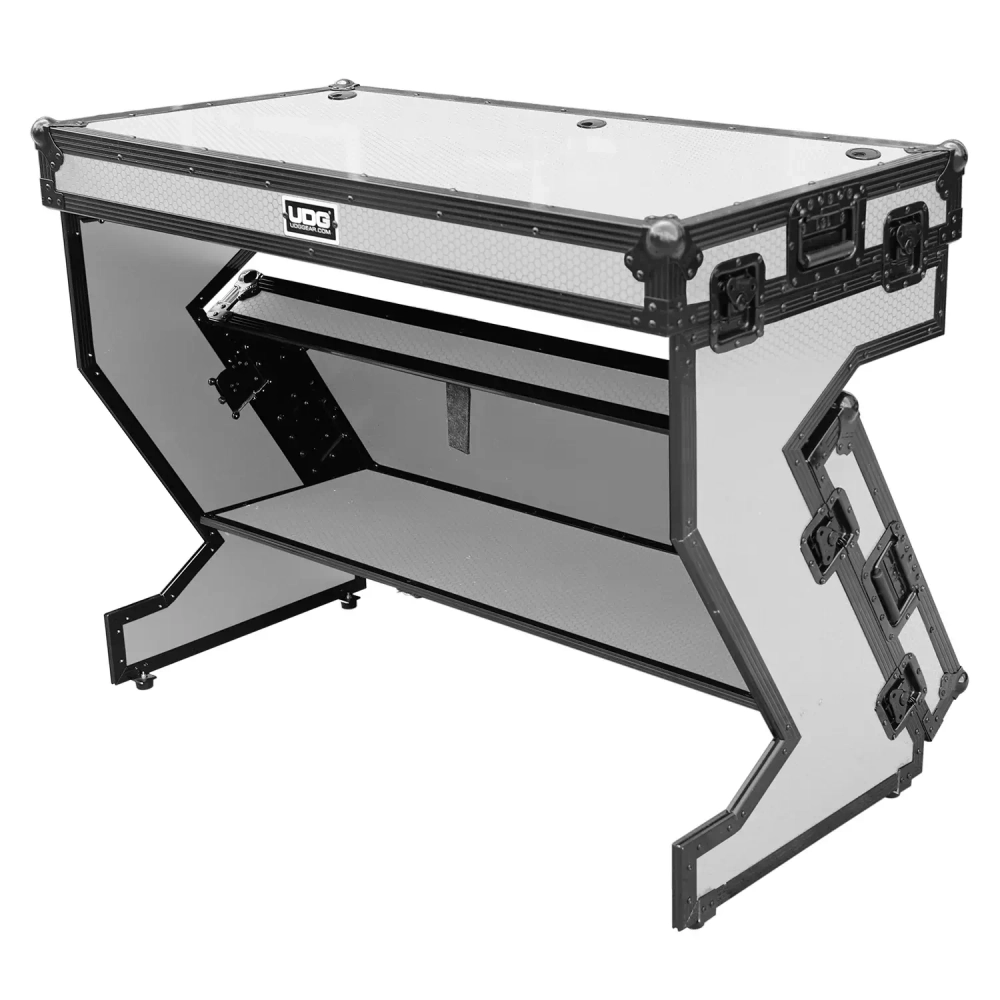 Стол диджейский UDG Ultimate Flight Case Portable Z-Style DJ Table Plus (Wheels) White
