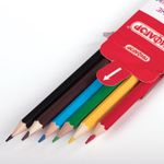 Карандаши цветные ПИФАГОР "Веселая такса", 6 цветов, классические, заточенные, 181805