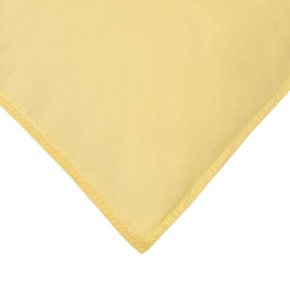 Комплект постельного белья из стираного перкаля светло-желтого цвета из коллекции essential, 150х200 см