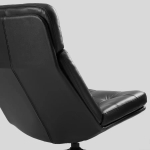 Кресло и пуф - IKEA HAVBERG, 66х99х92 см, черный, ХАВБЕРГ ИКЕА