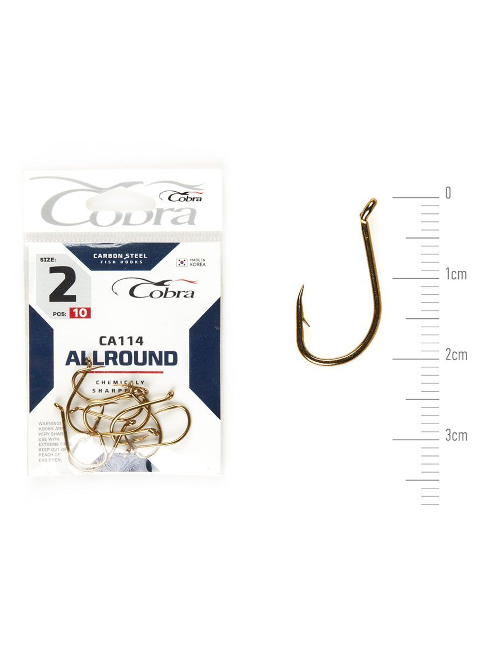 Крючки Cobra Allround BEAK серии CA114 размер 008 (упк.10шт.)