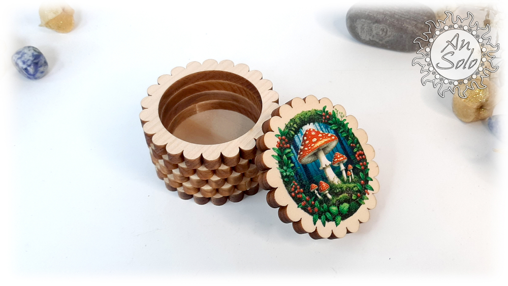 Мини-шкатулка "Лесной мухомор"