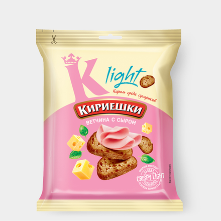 Dvopek Kiriješki Light sa ukusom šunke i sira