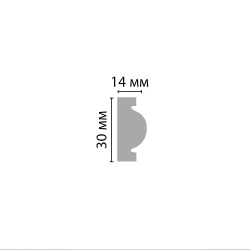 Молдинг гладкий DECOMASTER D1157ДМ (30*14*2000мм)