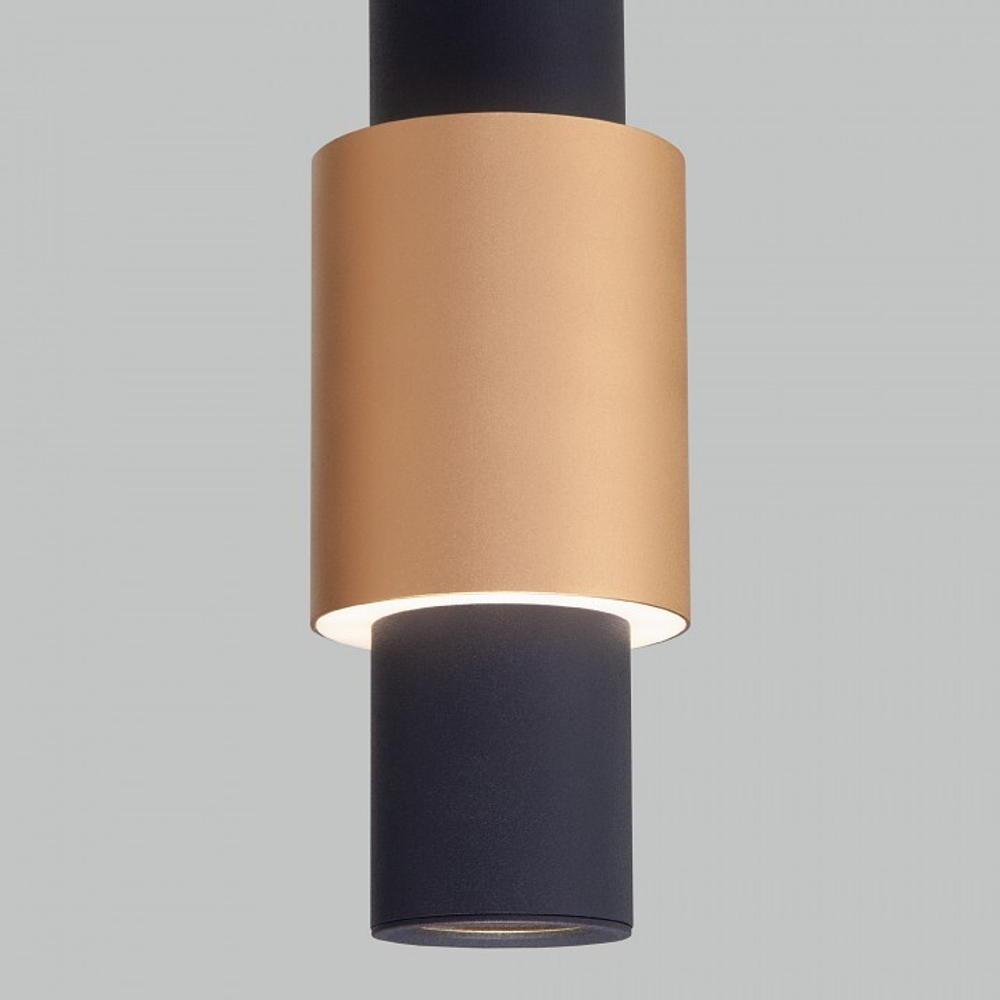 Подвесной светильник Eurosvet Bento 50204/1 LED черный/матовое золото