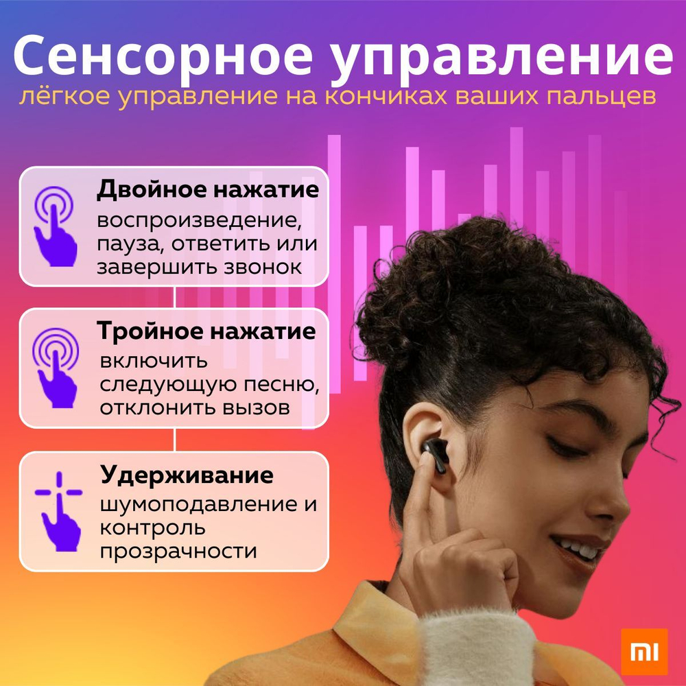 Наушники беспроводные Xiaomi Redmi Buds 5 Pro Global (M2317E1) Blue