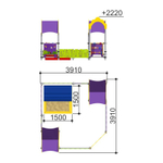 Песочный дворик «Полянка» Romana 109.12.00-01 (песочница с тентом)