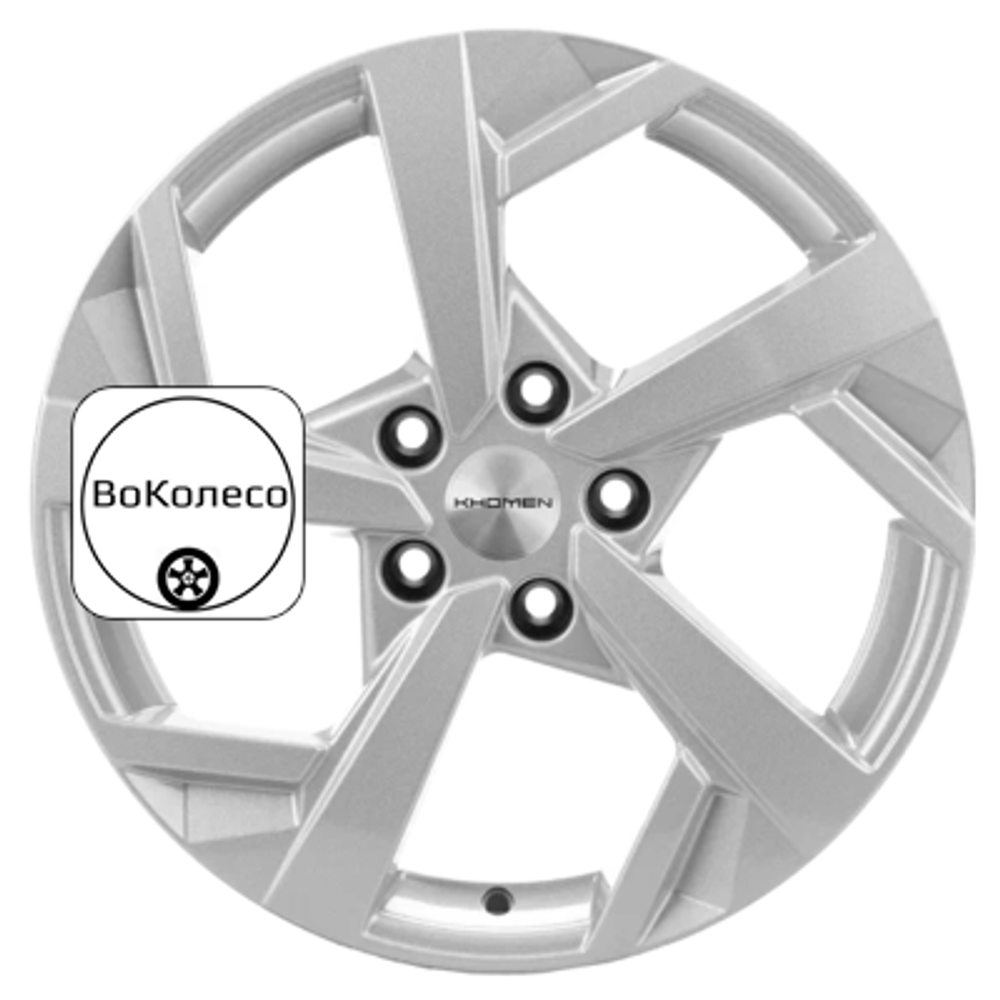 7x17/5x112 ET43 D57,1 KHW1712 (Karoq/Octavia/Passat/Tiguan) F-Silver Khomen Wheels