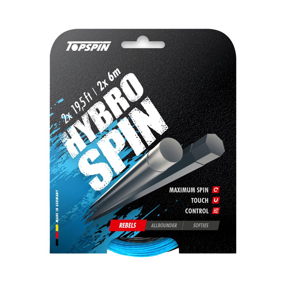 Струны теннисные Topspin Hybro Spin 2 X 6m String Set - Light Blue