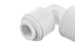 Фитинг угловой Гейзер 1/4" - 3/8" трубка-резьба ME0406