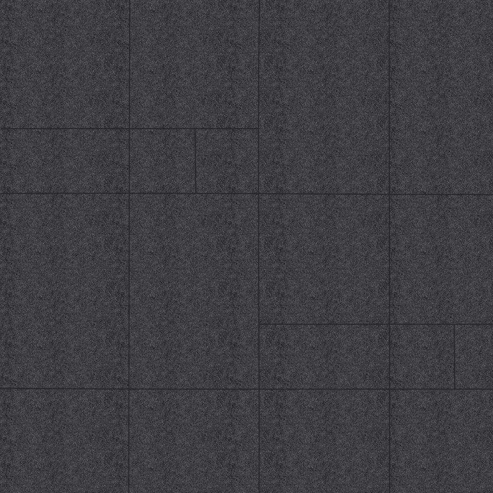 Тротуарная плитка ГРАНДО - Стоунмикс Черный, комплект из 4 видов плит