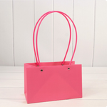 Пакет подарочный 22х13,5х10,5 Ваза для цветов (Розовый)