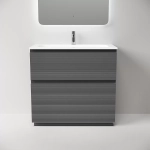 Тумба с раковиной Sancos FOLK Floor FL90FGS/CN7002 90 Grey soft