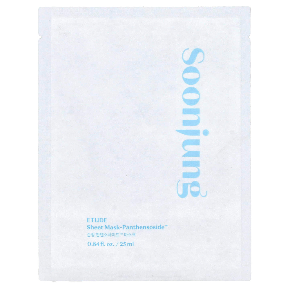 ETUDE, SoonJung, тканевая маска для лица с пантенсозидом, 1 шт., 25 мл (0,84 жидк. Унции)