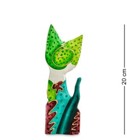 99-185-01 Статуэтка «Кошка» 20 см (албезия, о.Бали)