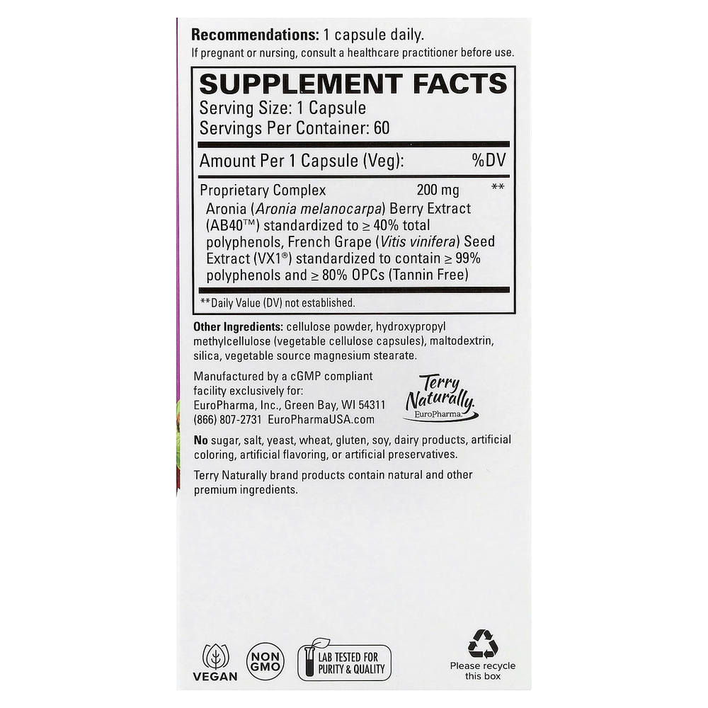 Terry Naturally, Aronia Berry Complex™, 60 капсул