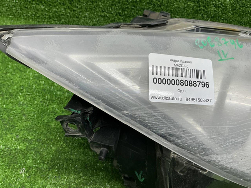 Битая Фара правая Mazda 6 GH (2009-2013) галоген