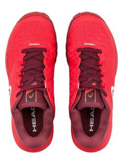 Детские теннисные кроссовки Head Revolt Pro 5.0 - red/dark red
