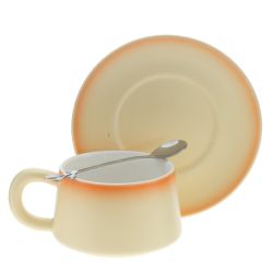 GAEM Кружка с блюдцем и ложкой, 250 мл, L16 W15 H8 см, 4в.