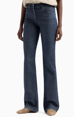 Расклешенные эластичные брюки с пятью карманами из коллекции Denim Giorgio Armani