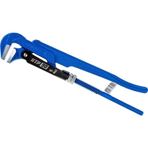 Ключ трубный рычажный №1 КТР-90 прямые губки ЗУБР