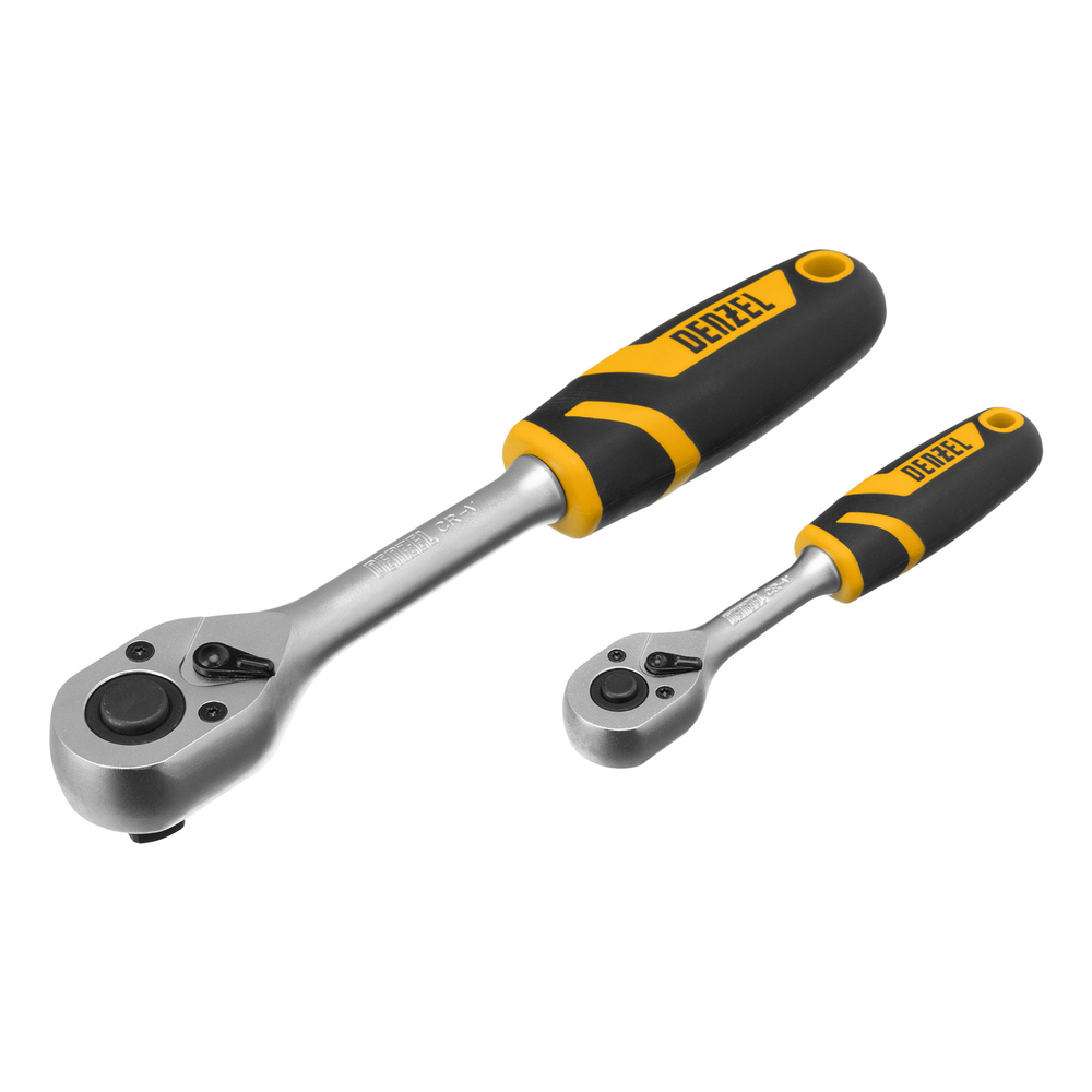 Набор инструментов, 1/2", 1/4", CrV, S2, пластиковый кейс, 84 предмета Denzel