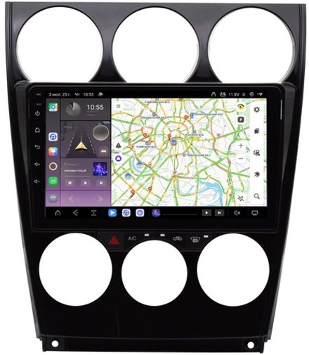 Магнитола для Mazda 6 2002-2007 - Kuberg QLed, Android 13, TS20, CarPlay, SIM-слот