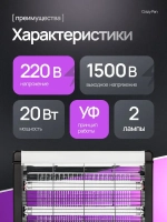 Лампа инсектицидная Crazy Pan CP-LIN80