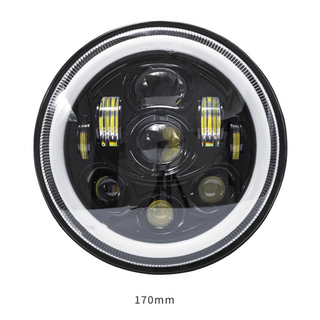 Фара LED 12-24V  7дюймов 2121Нива (Дальний+Ближ+ДХО) 65w пара NV-C89-65W-Y/G0151