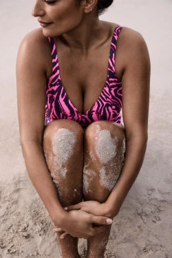 PRIMADONNA SWIM MALAB Купальник с глубоким V-образным вырезом без косточек, ярко-розовый