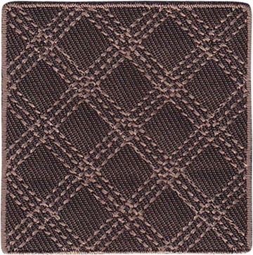 Нашивка Заплатка в клетку коричневая