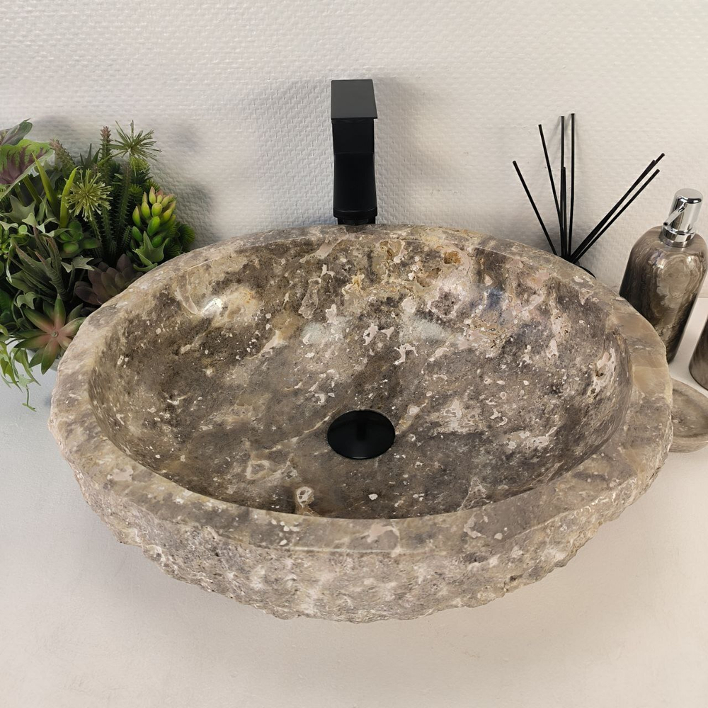 Раковина из оникса Erozy Grey EO-64742 52*43*16 0183