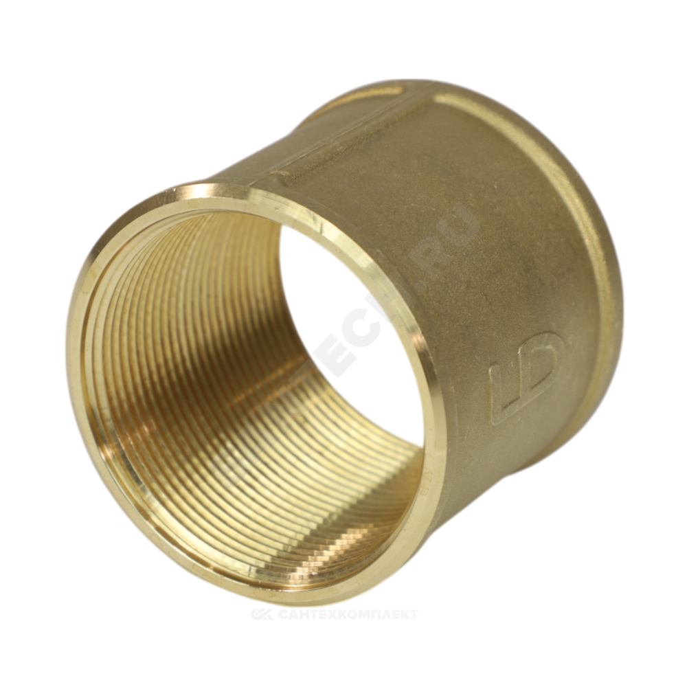 Муфта латунь Ду 50 (2") ВР/ВР LD LD.65.502.50