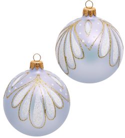 Элита НФШ-1374/3 Набор ел.украшений Шар 2шт «Перо павлина» 85 мм