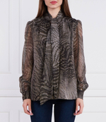 блузка nadine GUESS - графитовый (W2BH19 WDWT2)