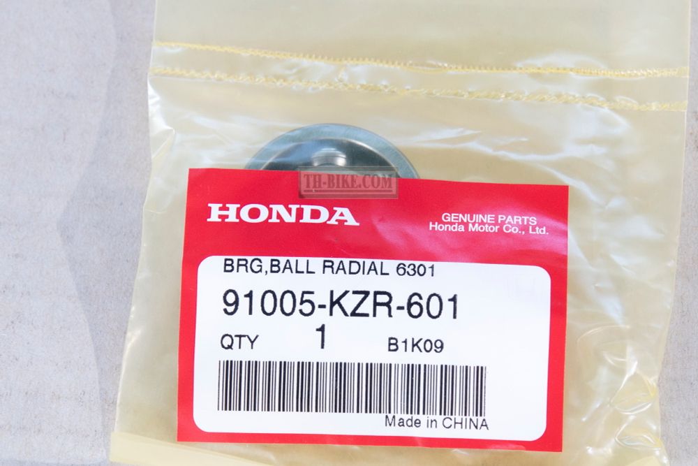 91005-KZR-601. BEARING, RADIAL BALL, 6301 (NTN)