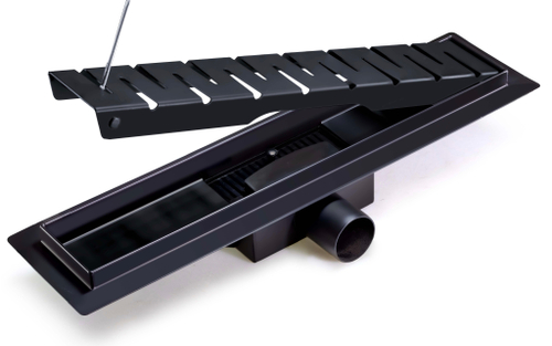 Душевой трап с сухим затвором- 500 мм черный TIM