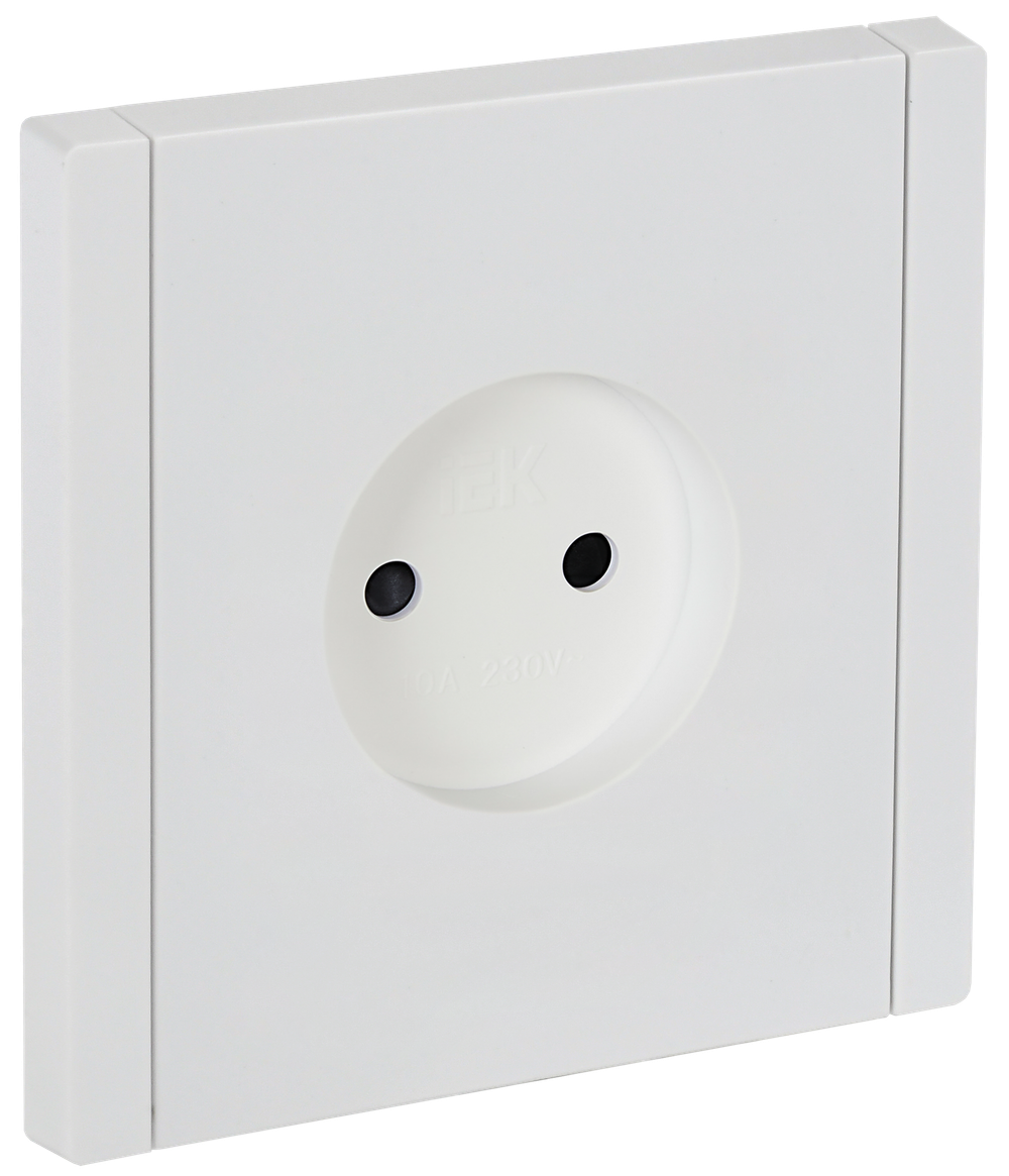 FORTE&PIANO Розетка 1-местная без заземления с защитными шторками винтовое крепление 10А FP217 белый IEK