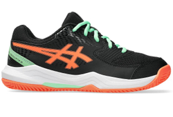 Детские кроссовки для Падел Asics Gel-Dedicate 8 Padel GS - black/vivid coral