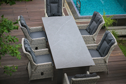 Обеденный стол Неаполь 240х100 Серый