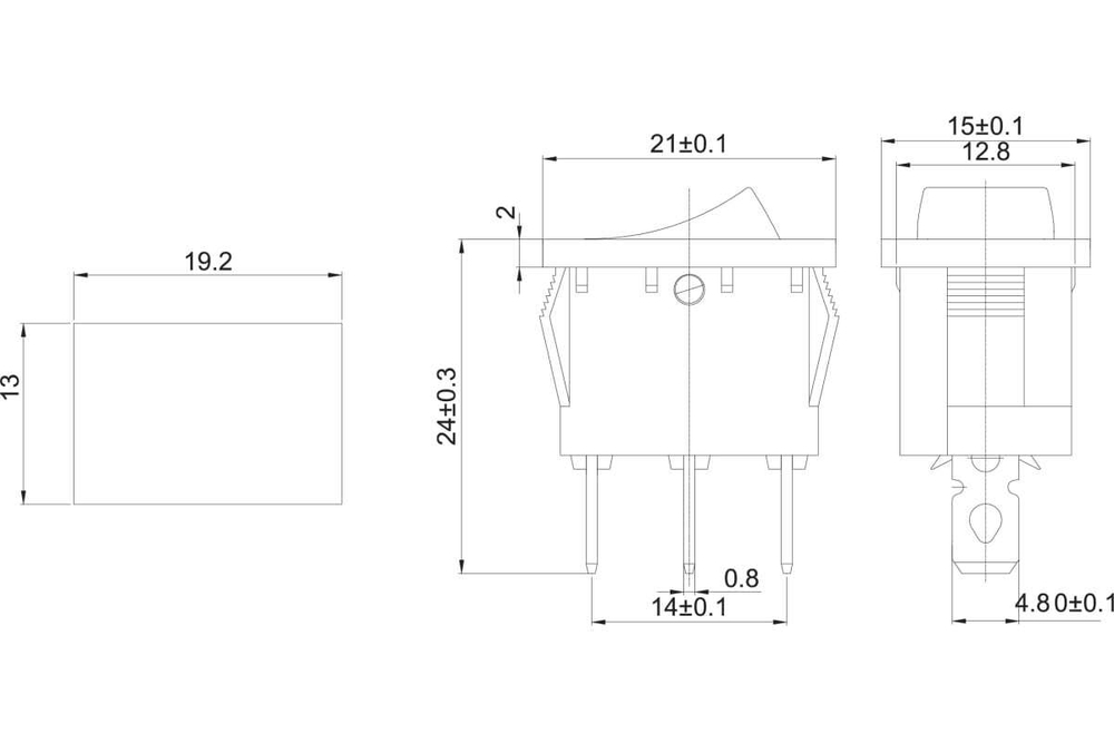 Клавишный выключатель REXANT 12v 15а (3с) on-off зеленый с подсветкой mini (rwb-206-1, sc-768) 36-2173